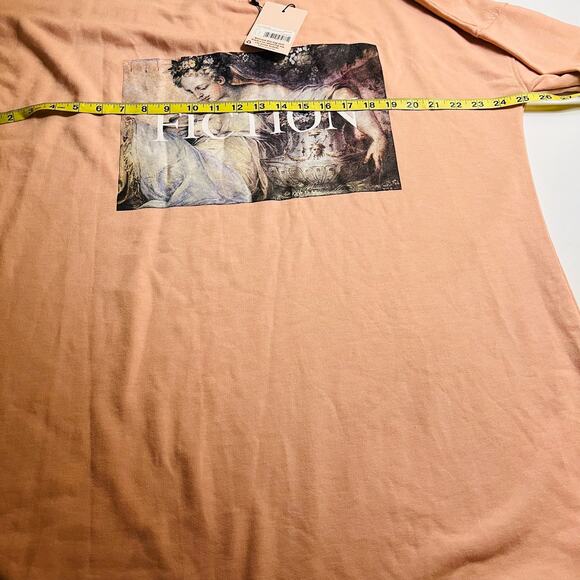 Missguided Fiction Graphic Crew Neck Sweater Dress Size 8 NWT - Picture 5 of 7